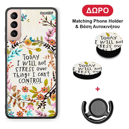 Stress Over - Samsung Galaxy S21+ θήκη + Δώρο Phone Holder & Βάση Αυτοκινήτου