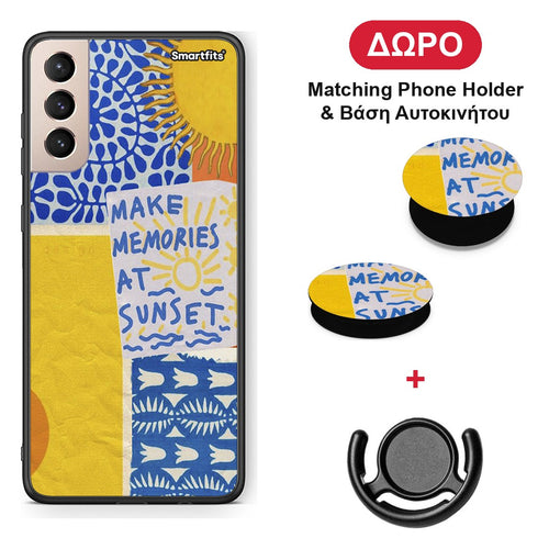 Sunset Memories - Samsung Galaxy S21+ θήκη + Δώρο Phone Holder & Βάση Αυτοκινήτου