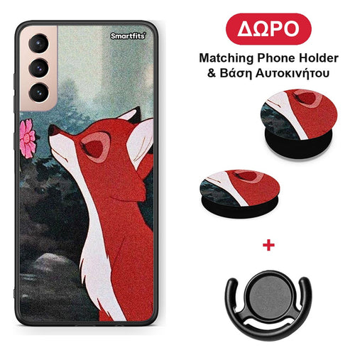 Tod And Vixey Love 2 - Samsung Galaxy S21+ θήκη + Δώρο Phone Holder & Βάση Αυτοκινήτου