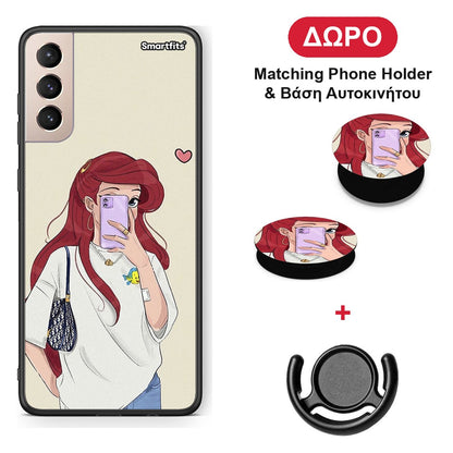 Walking Mermaid - Samsung Galaxy S21+ θήκη + Δώρο Phone Holder & Βάση Αυτοκινήτου
