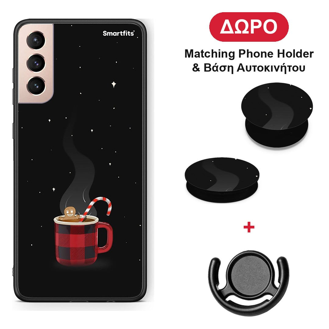 Xmas Bathing - Samsung Galaxy S21+ θήκη + Δώρο Phone Holder & Βάση Αυτοκινήτου