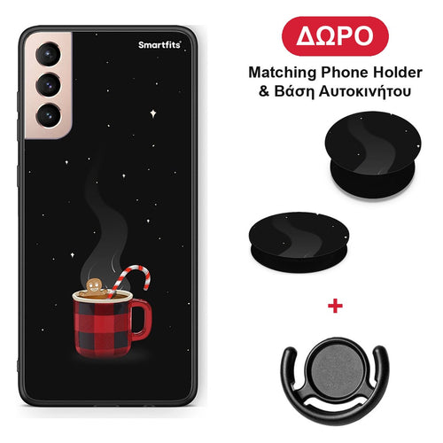 Xmas Bathing - Samsung Galaxy S21+ θήκη + Δώρο Phone Holder & Βάση Αυτοκινήτου