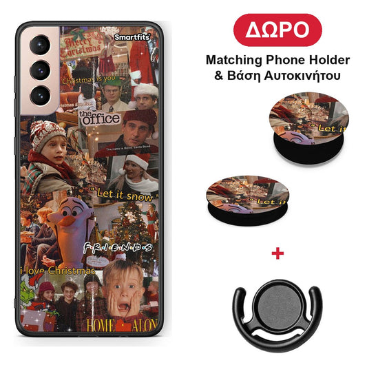 Xmas Wishes - Samsung Galaxy S21+ θήκη + Δώρο Phone Holder & Βάση Αυτοκινήτου