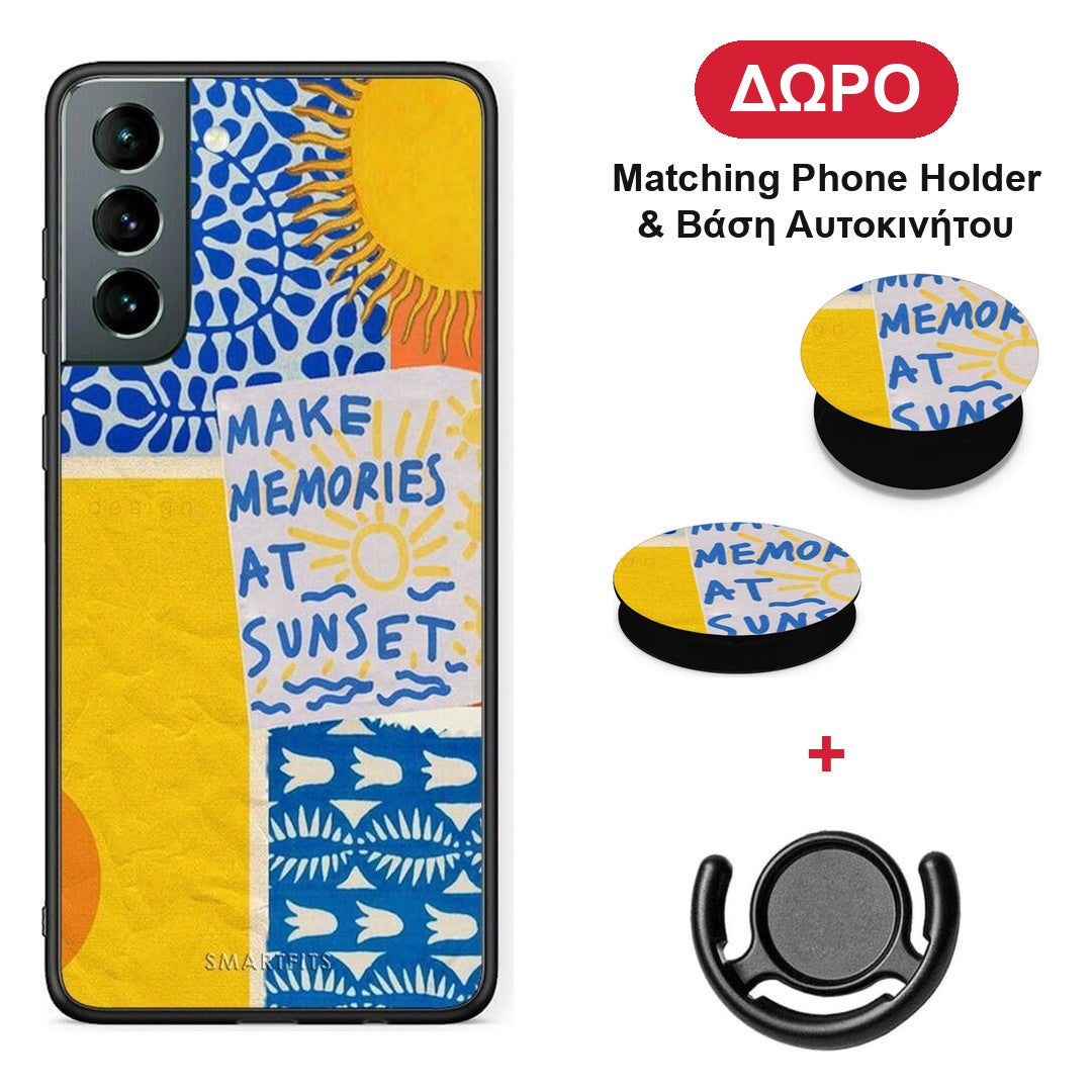 Sunset Memories - Samsung Galaxy S21 θήκη + Δώρο Phone Holder & Βάση Αυτοκινήτου