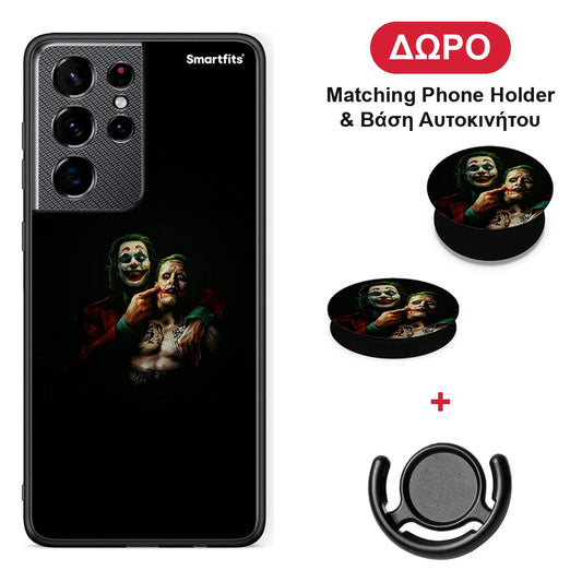Hero Clown - Samsung Galaxy S21 Ultra θήκη + Δώρο Phone Holder & Βάση Αυτοκινήτου