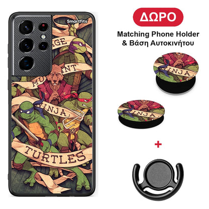 Ninja Turtles - Samsung Galaxy S21 Ultra θήκη + Δώρο Phone Holder & Βάση Αυτοκινήτου