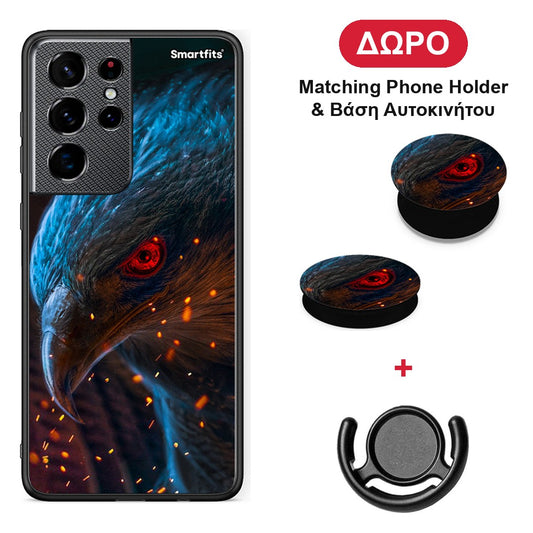PopArt Eagle - Samsung Galaxy S21 Ultra θήκη + Δώρο Phone Holder & Βάση Αυτοκινήτου