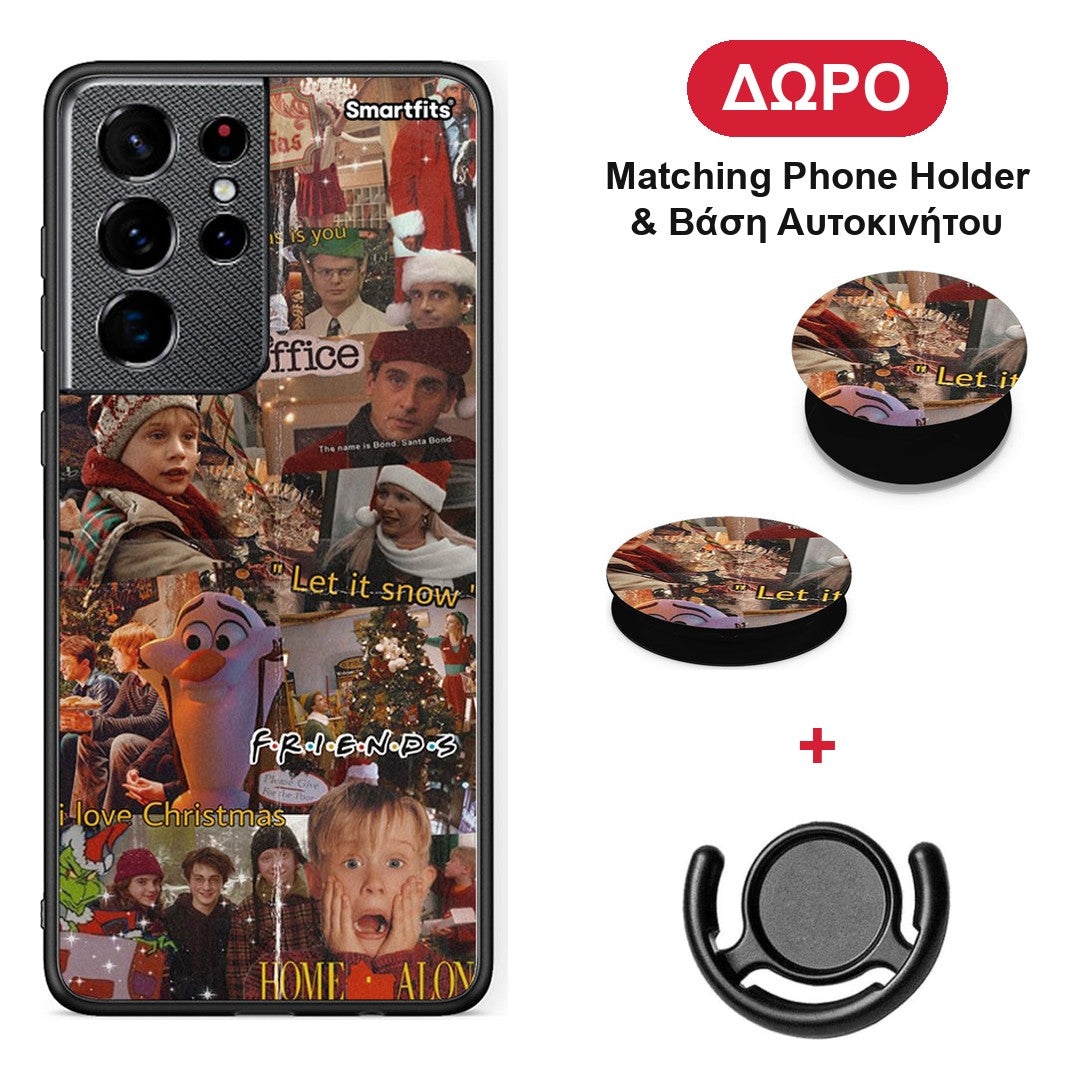 Xmas Wishes - Samsung Galaxy S21 Ultra θήκη + Δώρο Phone Holder & Βάση Αυτοκινήτου