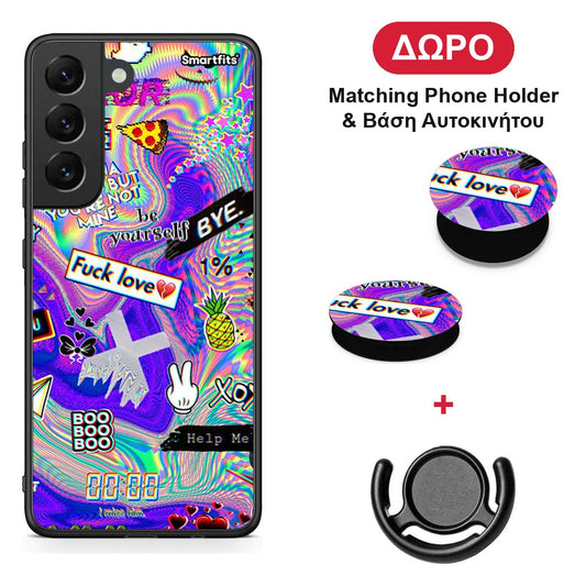 Game Over - Samsung Galaxy S22 θήκη + Δώρο Phone Holder & Βάση Αυτοκινήτου