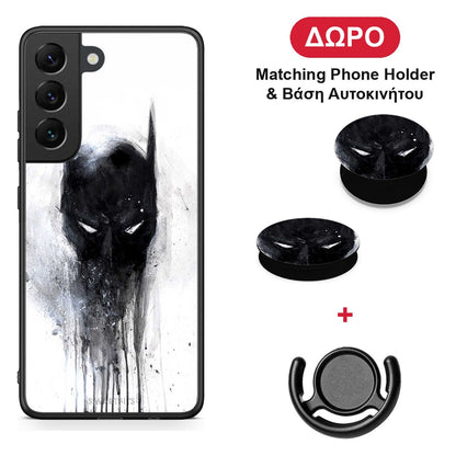 Hero Paint Bat - Samsung Galaxy S22 θήκη + Δώρο Phone Holder & Βάση Αυτοκινήτου