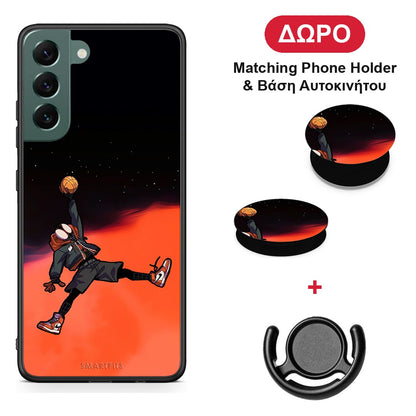 Basketball Hero - Samsung Galaxy S22 Plus θήκη + Δώρο Phone Holder & Βάση Αυτοκινήτου