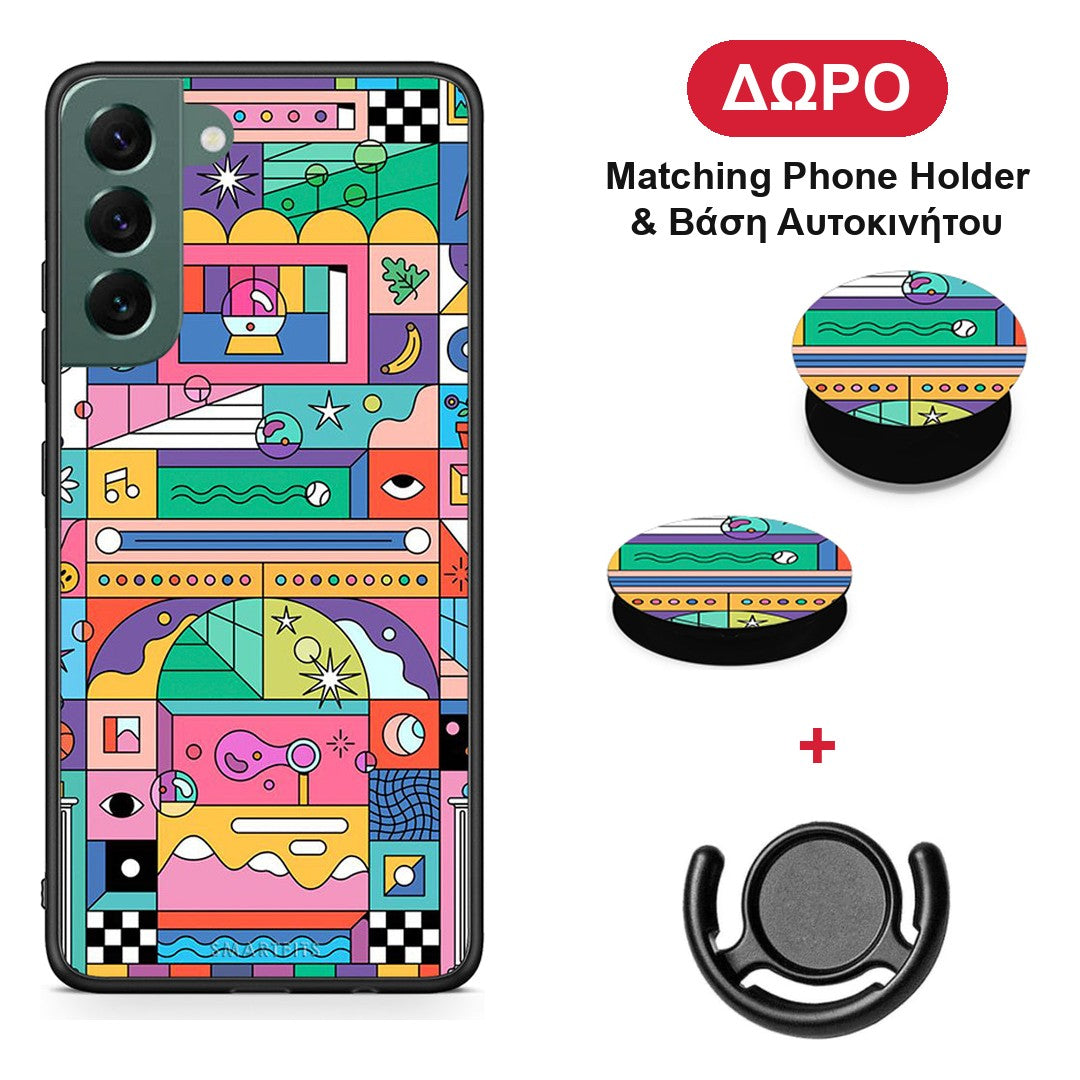 Bubbles Soap - Samsung Galaxy S22 Plus θήκη + Δώρο Phone Holder & Βάση Αυτοκινήτου