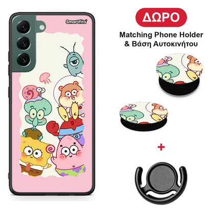 Cute Companion - Samsung Galaxy S22 Plus θήκη + Δώρο Phone Holder & Βάση Αυτοκινήτου
