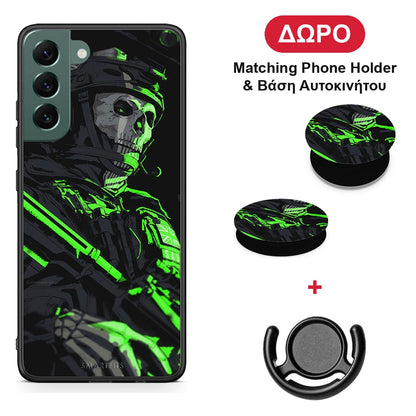 Green Soldier - Samsung Galaxy S22 Plus θήκη + Δώρο Phone Holder & Βάση Αυτοκινήτου