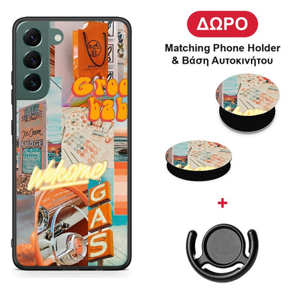 Groovy Babe - Samsung Galaxy S22 Plus θήκη + Δώρο Phone Holder & Βάση Αυτοκινήτου