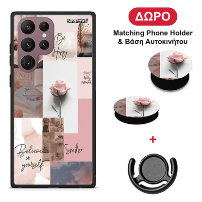 Aesthetic Collage - Samsung Galaxy S22 Ultra θήκη + Δώρο Phone Holder & Βάση Αυτοκινήτου