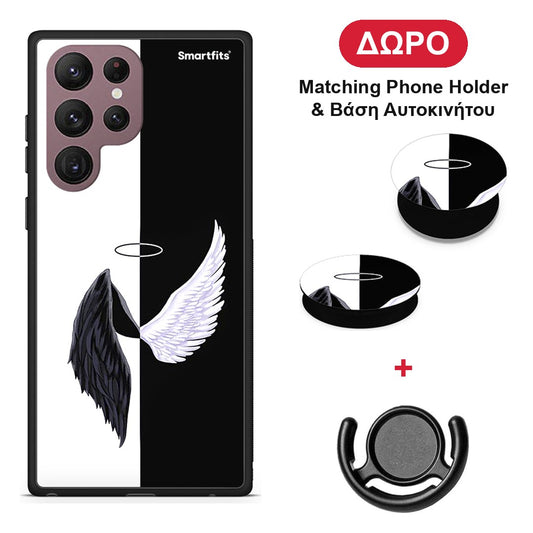 Angels Demons - Samsung Galaxy S22 Ultra θήκη + Δώρο Phone Holder & Βάση Αυτοκινήτου