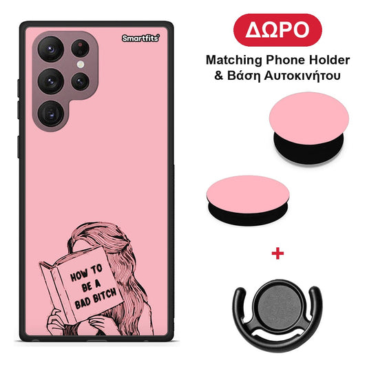 Bad Bitch - Samsung Galaxy S22 Ultra θήκη + Δώρο Phone Holder & Βάση Αυτοκινήτου