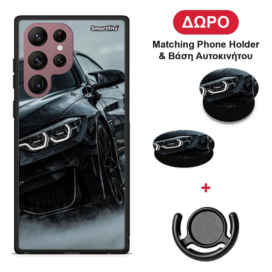 Black BMW - Samsung Galaxy S22 Ultra θήκη + Δώρο Phone Holder & Βάση Αυτοκινήτου