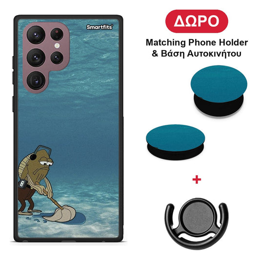 Clean The Ocean - Samsung Galaxy S22 Ultra θήκη + Δώρο Phone Holder & Βάση Αυτοκινήτου