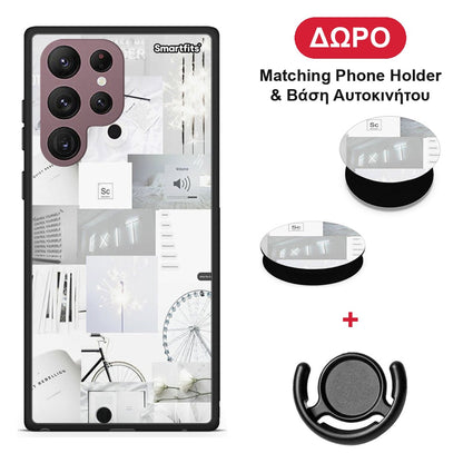 Collage Make Me Wonder - Samsung Galaxy S22 Ultra θήκη + Δώρο Phone Holder & Βάση Αυτοκινήτου