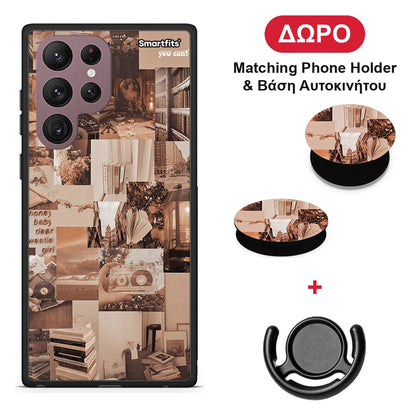 Collage You Can - Samsung Galaxy S22 Ultra θήκη + Δώρο Phone Holder & Βάση Αυτοκινήτου