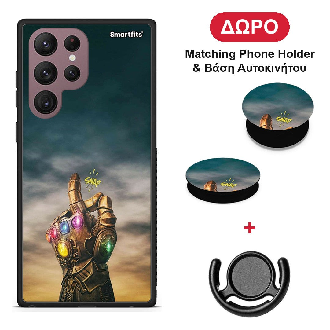 Infinity Snap - Samsung Galaxy S22 Ultra θήκη + Δώρο Phone Holder & Βάση Αυτοκινήτου