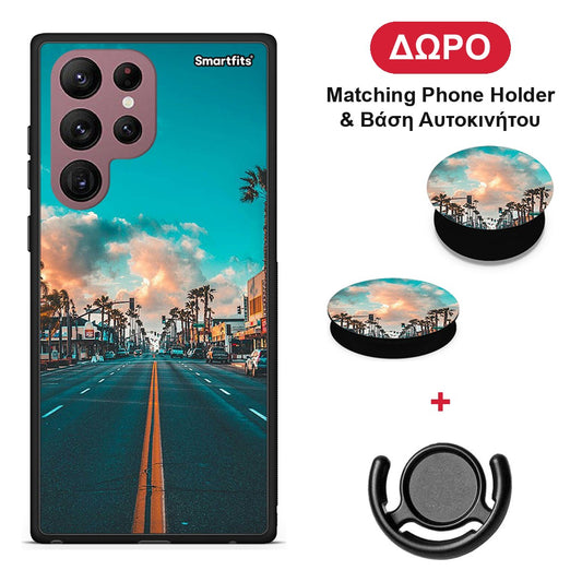 Landscape City - Samsung Galaxy S22 Ultra θήκη + Δώρο Phone Holder & Βάση Αυτοκινήτου