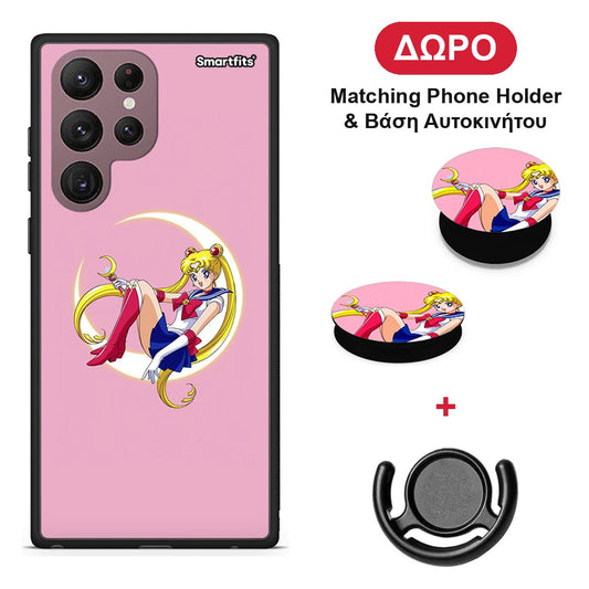 Moon Girl - Samsung Galaxy S22 Ultra θήκη + Δώρο Phone Holder & Βάση Αυτοκινήτου