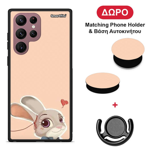 Nick Wilde And Judy Hopps Love 2 - Samsung Galaxy S22 Ultra θήκη + Δώρο Phone Holder & Βάση Αυτοκινήτου