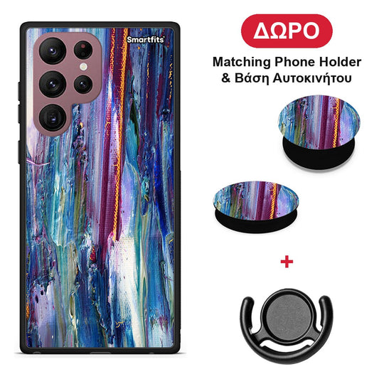 Paint Winter - Samsung Galaxy S22 Ultra θήκη + Δώρο Phone Holder & Βάση Αυτοκινήτου