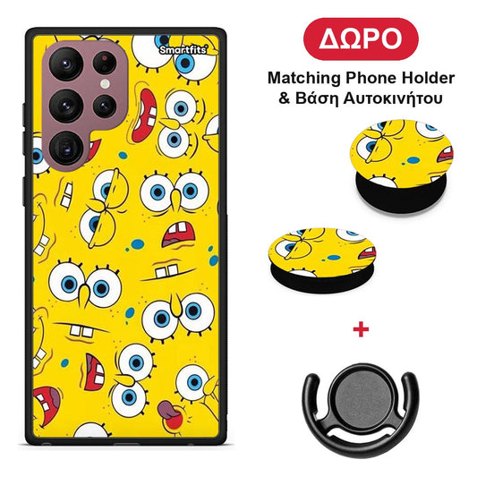 PopArt Sponge - Samsung Galaxy S22 Ultra θήκη + Δώρο Phone Holder & Βάση Αυτοκινήτου