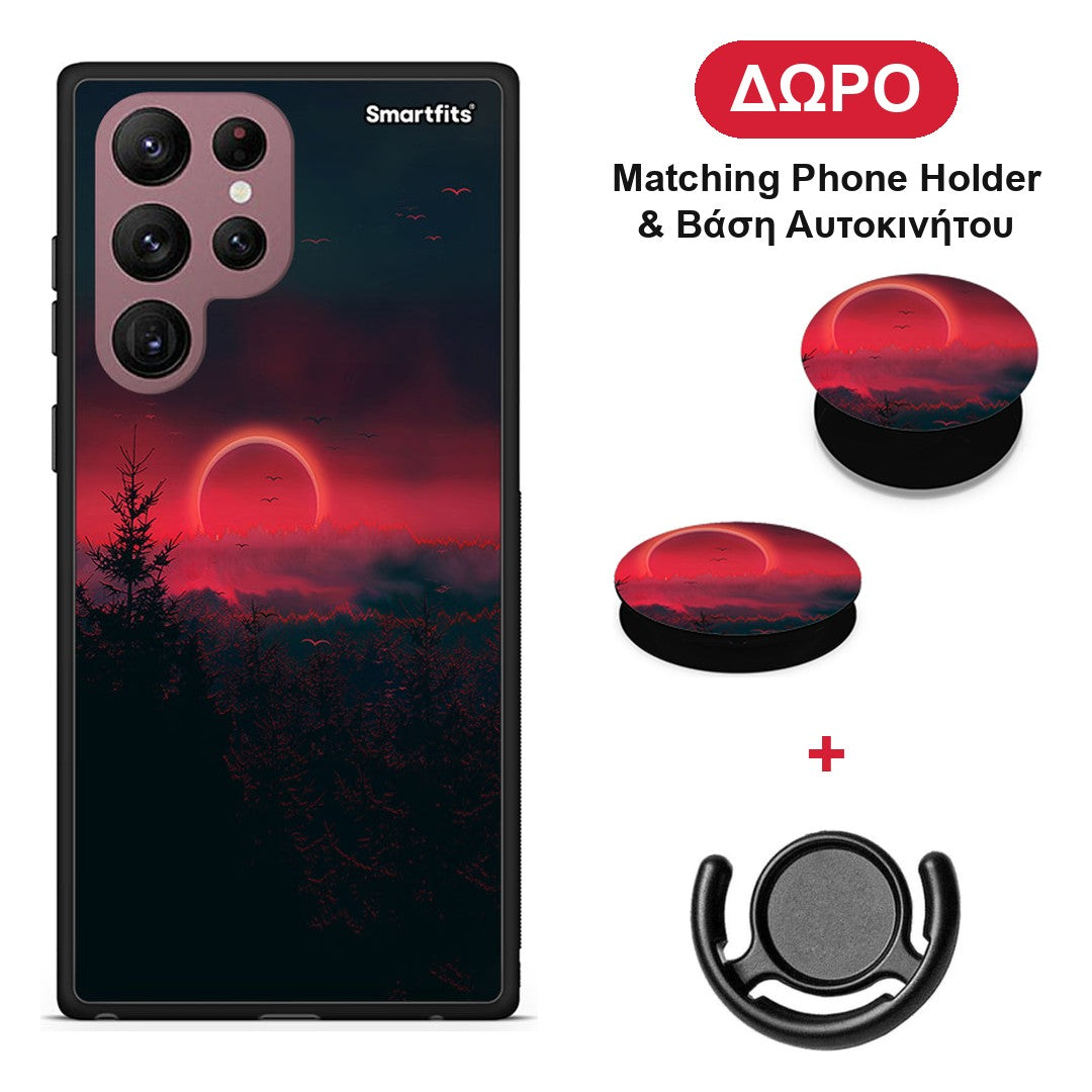 Tropic Sunset - Samsung Galaxy S22 Ultra θήκη + Δώρο Phone Holder & Βάση Αυτοκινήτου