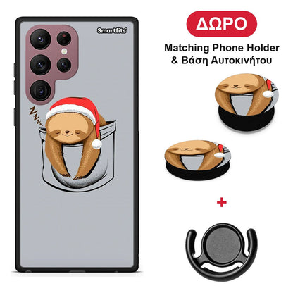 Xmas Zzzz - Samsung Galaxy S22 Ultra θήκη + Δώρο Phone Holder & Βάση Αυτοκινήτου