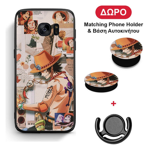 Anime Collage - Samsung Galaxy S7 θήκη + Δώρο Phone Holder & Βάση Αυτοκινήτου