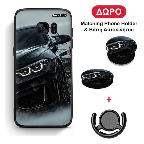 Black BMW - Samsung Galaxy S7 θήκη + Δώρο Phone Holder & Βάση Αυτοκινήτου