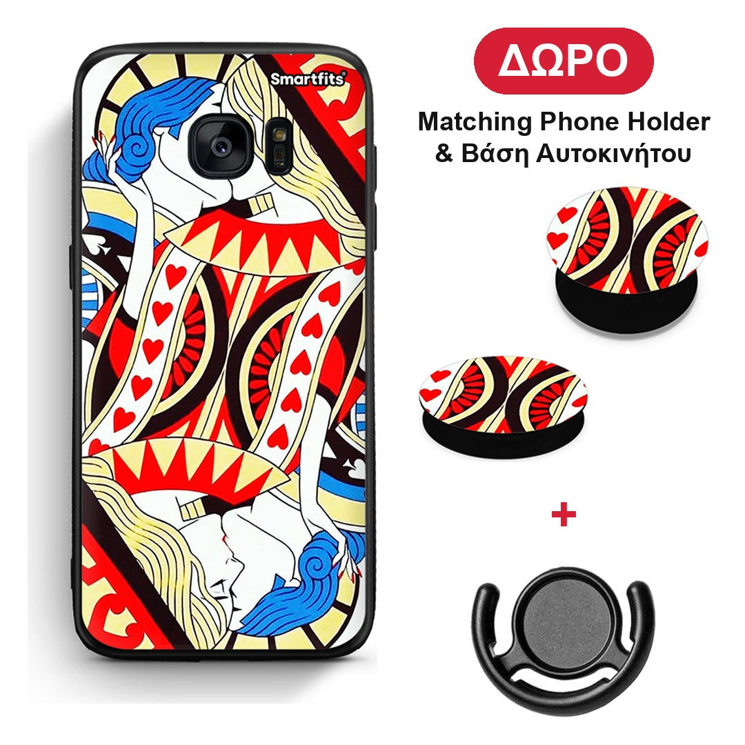 Card Love - Samsung Galaxy S7 θήκη + Δώρο Phone Holder & Βάση Αυτοκινήτου