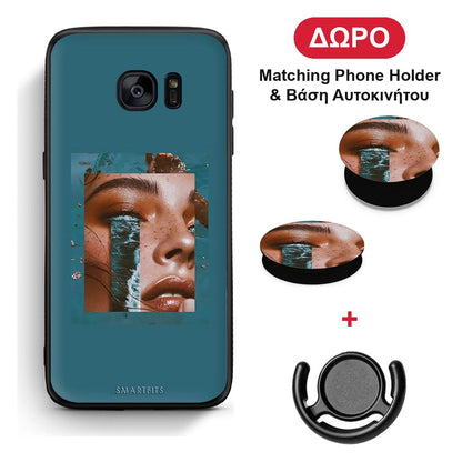 Cry An Ocean - Samsung Galaxy S7 θήκη + Δώρο Phone Holder & Βάση Αυτοκινήτου