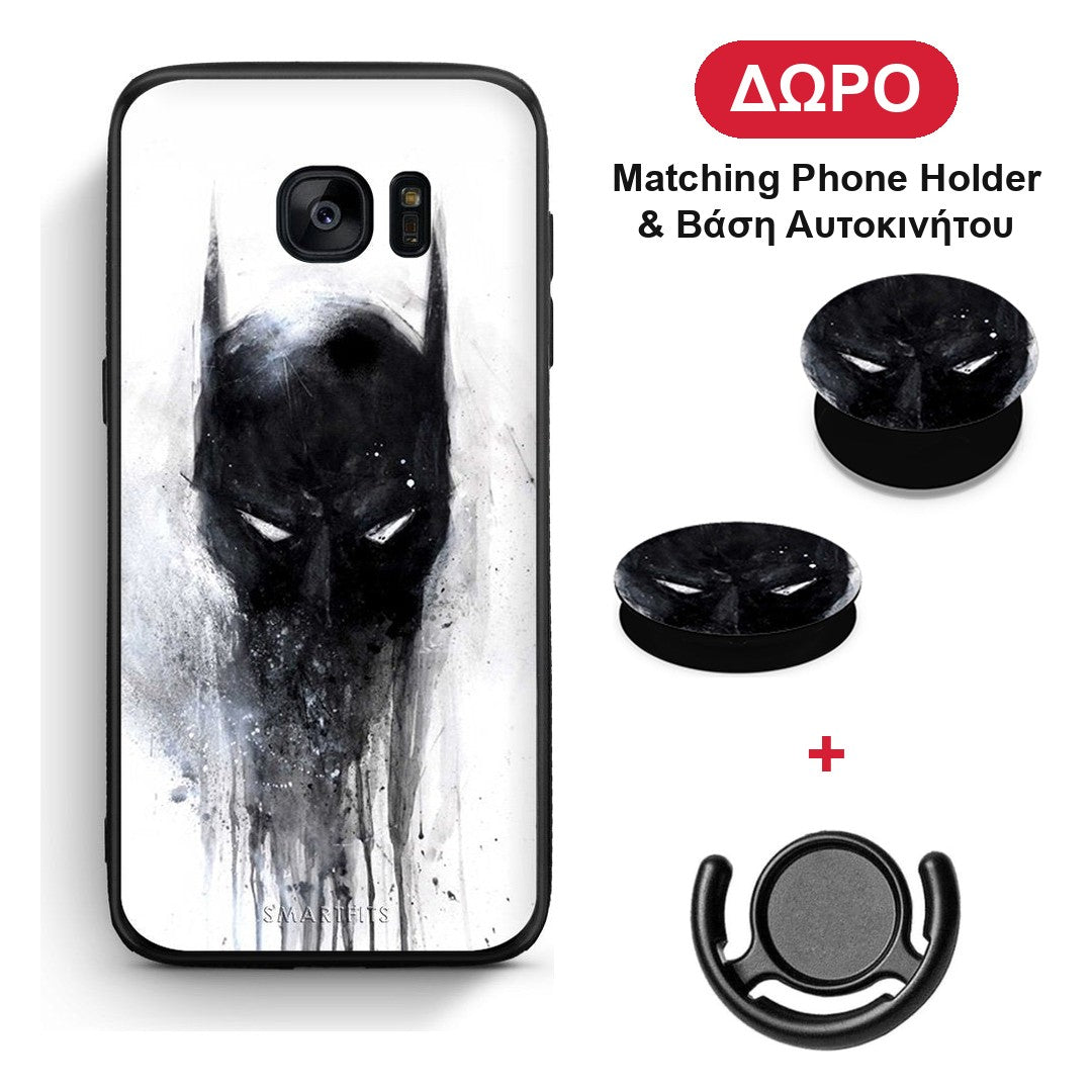 Hero Paint Bat - Samsung Galaxy S7 θήκη + Δώρο Phone Holder & Βάση Αυτοκινήτου