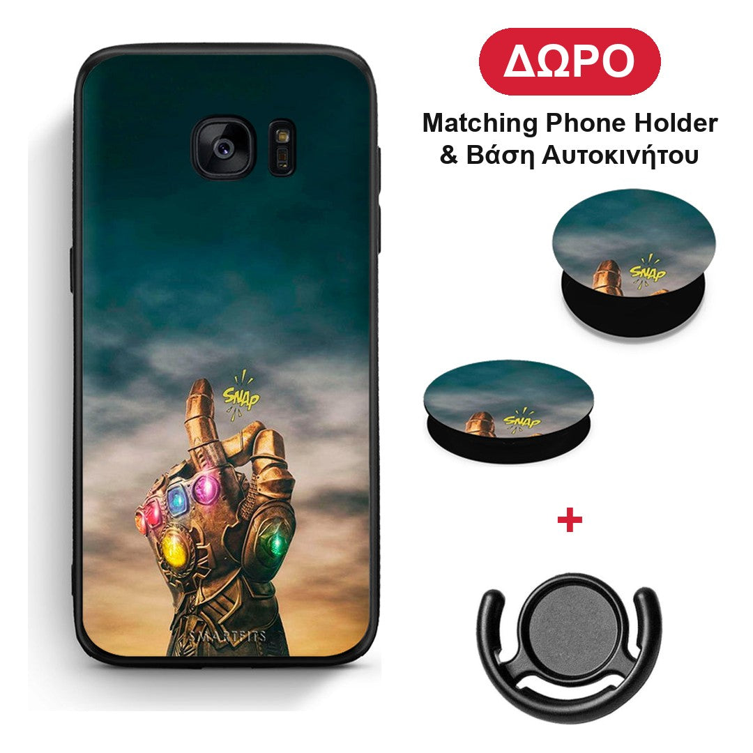 Infinity Snap - Samsung Galaxy S7 θήκη + Δώρο Phone Holder & Βάση Αυτοκινήτου