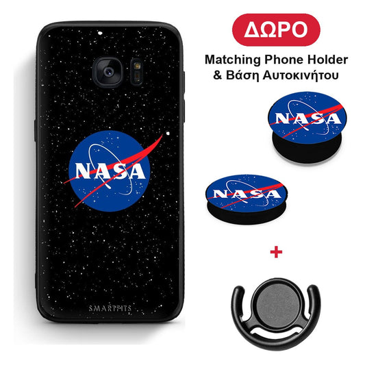 PopArt NASA - Samsung Galaxy S7 θήκη + Δώρο Phone Holder & Βάση Αυτοκινήτου