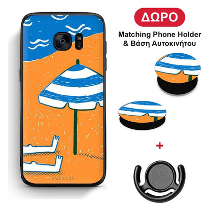 Summering - Samsung Galaxy S7 θήκη + Δώρο Phone Holder & Βάση Αυτοκινήτου