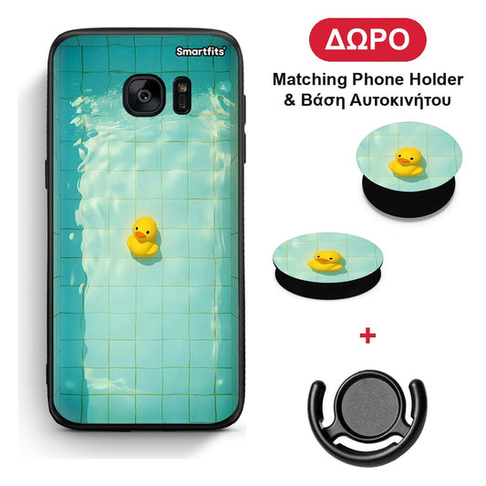 Yellow Duck - Samsung Galaxy S7 θήκη + Δώρο Phone Holder & Βάση Αυτοκινήτου