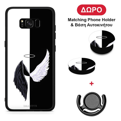 Angels Demons - Samsung Galaxy S8 θήκη + Δώρο Phone Holder & Βάση Αυτοκινήτου