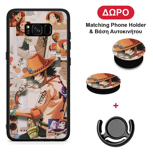 Anime Collage - Samsung Galaxy S8+ θήκη + Δώρο Phone Holder & Βάση Αυτοκινήτου