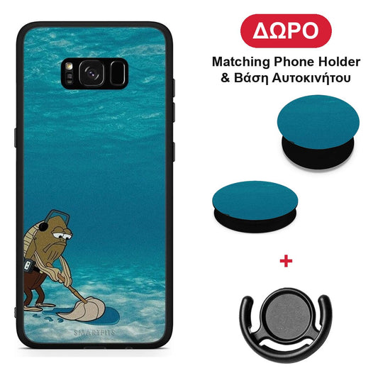 Clean The Ocean - Samsung Galaxy S8+ θήκη + Δώρο Phone Holder & Βάση Αυτοκινήτου