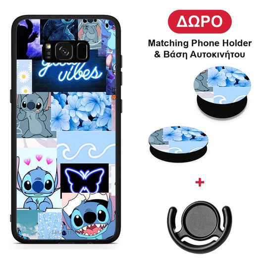 Collage Good Vibes - Samsung Galaxy S8+ θήκη + Δώρο Phone Holder & Βάση Αυτοκινήτου