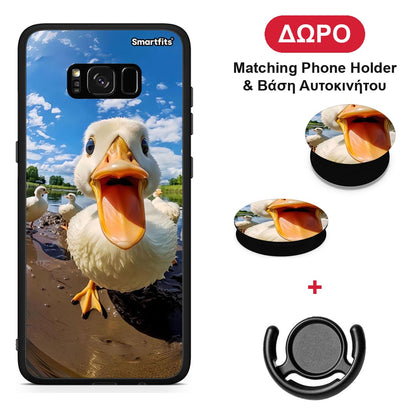 Duck Face - Samsung Galaxy S8+ θήκη + Δώρο Phone Holder & Βάση Αυτοκινήτου