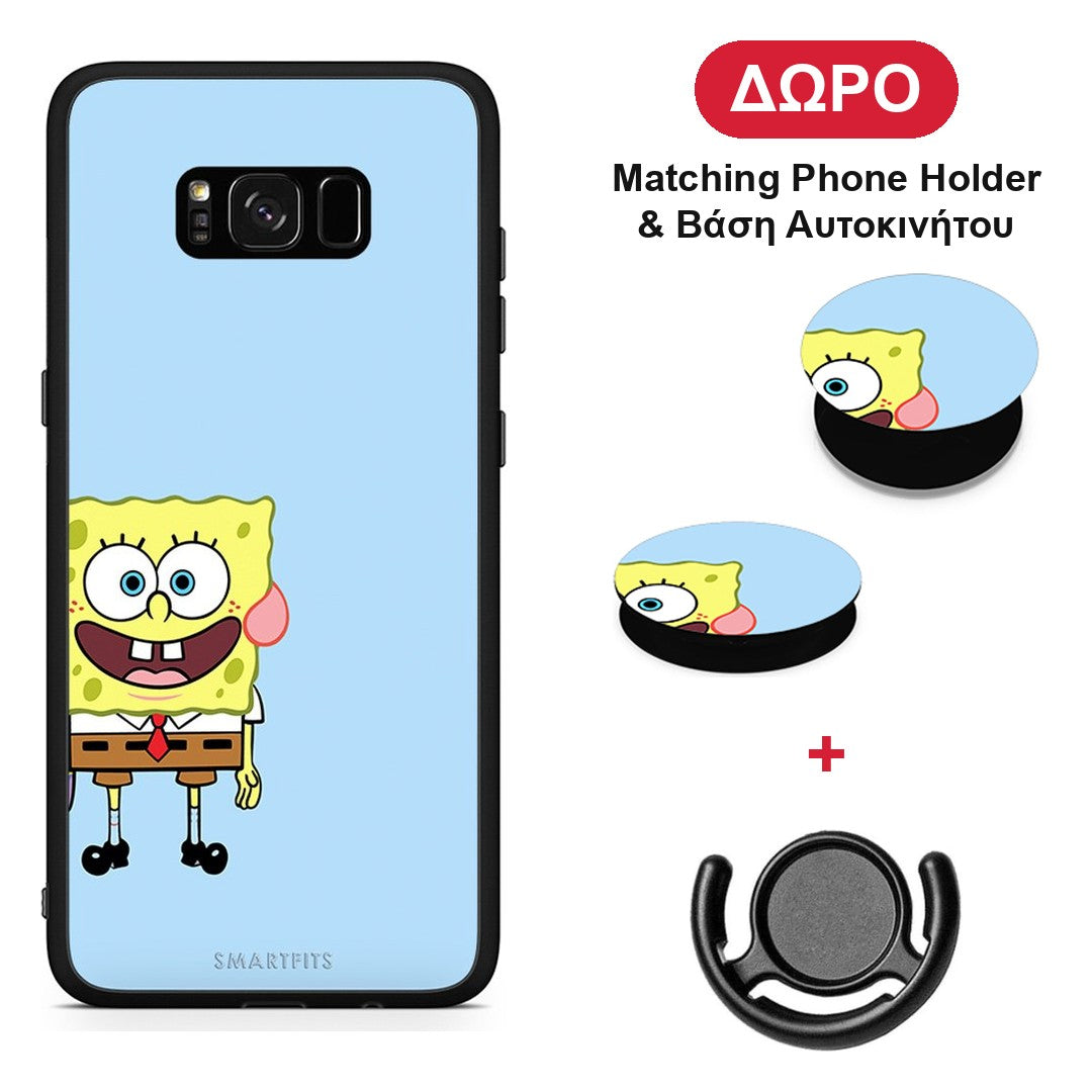 Friends Bob - Samsung Galaxy S8+ θήκη + Δώρο Phone Holder & Βάση Αυτοκινήτου