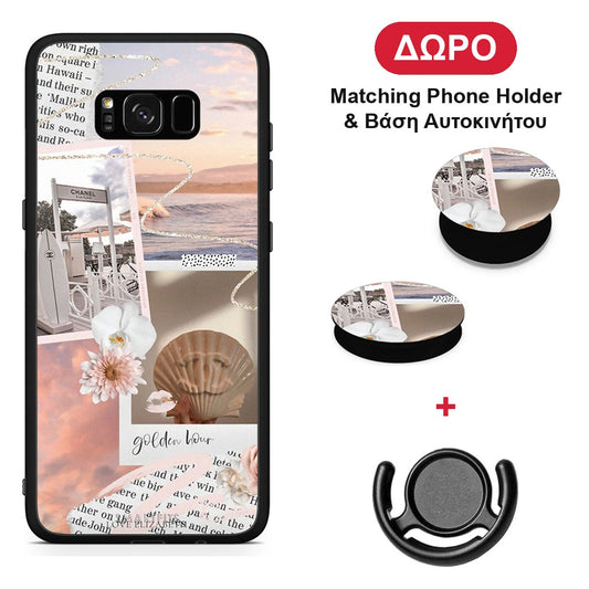 Golden Hour - Samsung Galaxy S8+ θήκη + Δώρο Phone Holder & Βάση Αυτοκινήτου